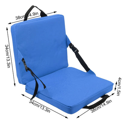 BowLift | SITPURE Folding chair with backrest | Padded seat cushion | Compact & Comfortable for stadium, beach & park