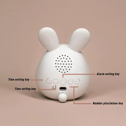 Skanto | WakkerKonijn – Kids Alarm Clock with LED Night Light and Playful Rabbit Design