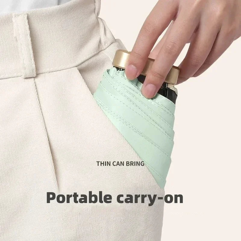 BowLift | Solivio Mini Umbrella | UV Protection & Windproof | Ultralight | 19cm Compact Size