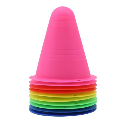 Skanto | 10-Pack Training Cones for Skating, Soccer, Football, and Sports Drills