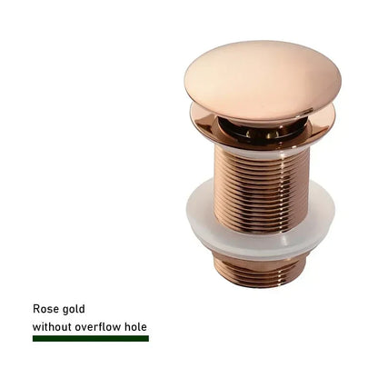 Drain screw with push-down popup – brass | 11 colors | With or without overflow Bowlift