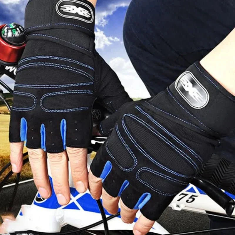 Shock-resistant training gloves with wrist support | For strength training, fitness, and cycling