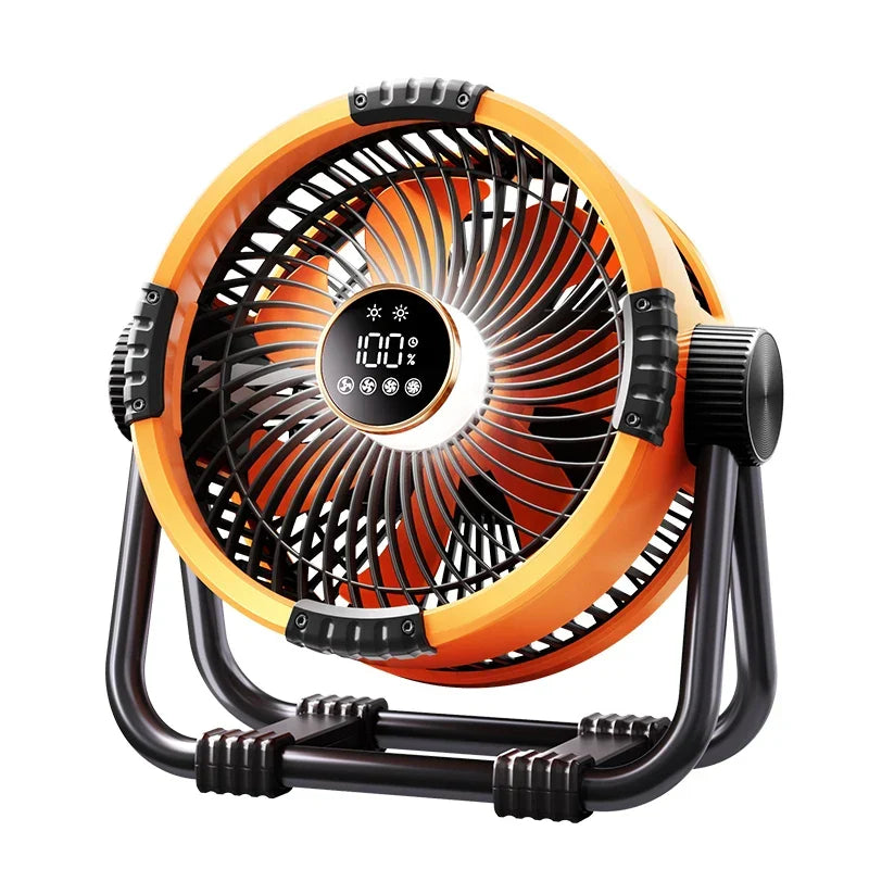 BowLift | Camping Fan with 20000mAh Battery, LED Light & Remote Control – WindMate
