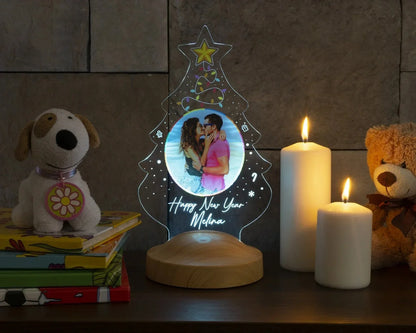Skanto | Personal 3D Photo Lamp: Custom Photo & Text Night Light - Ideal for Valentine's, Weddings, Anniversaries, Birthday Gifts