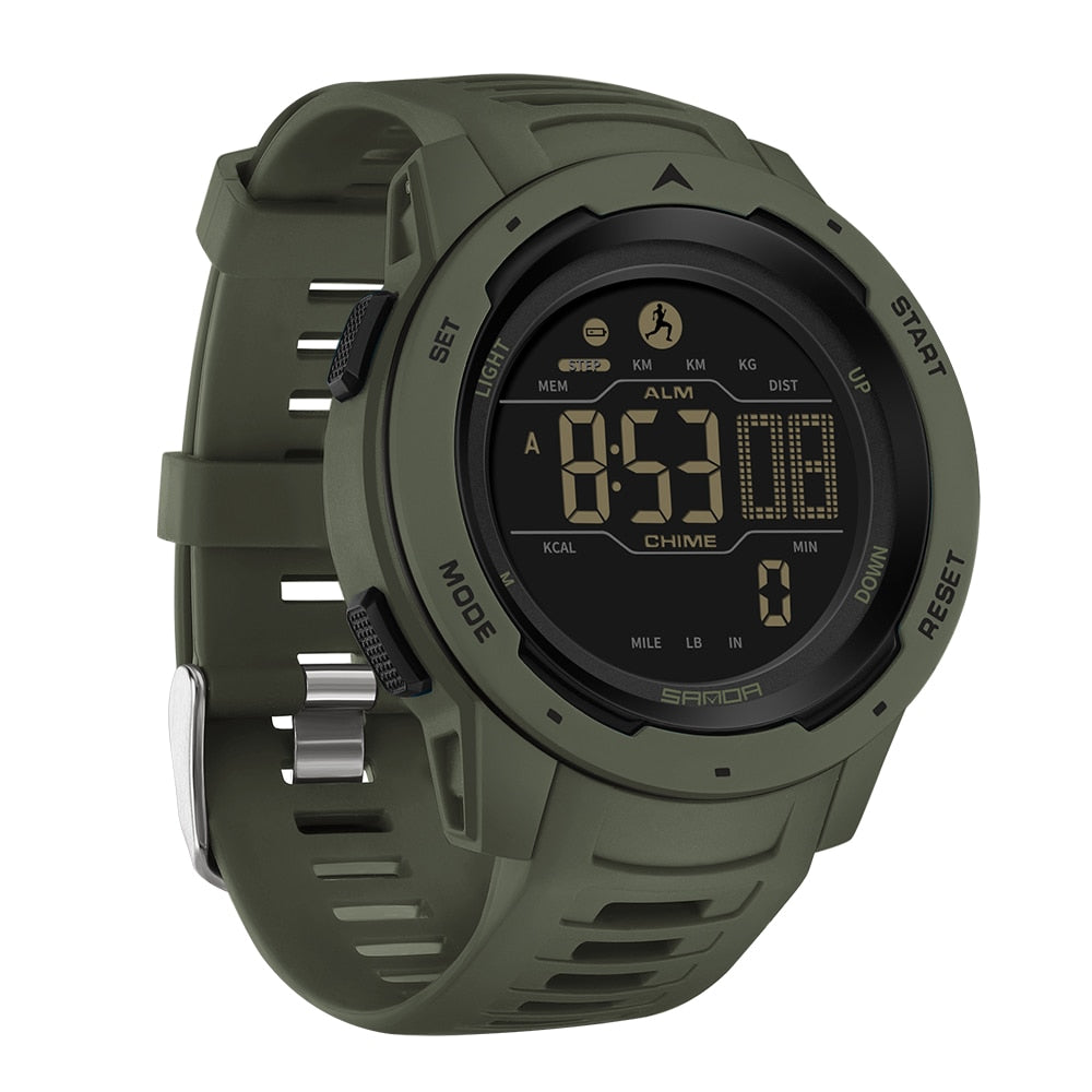 Skanto | Waterproof Military Pedometer Digital Watch