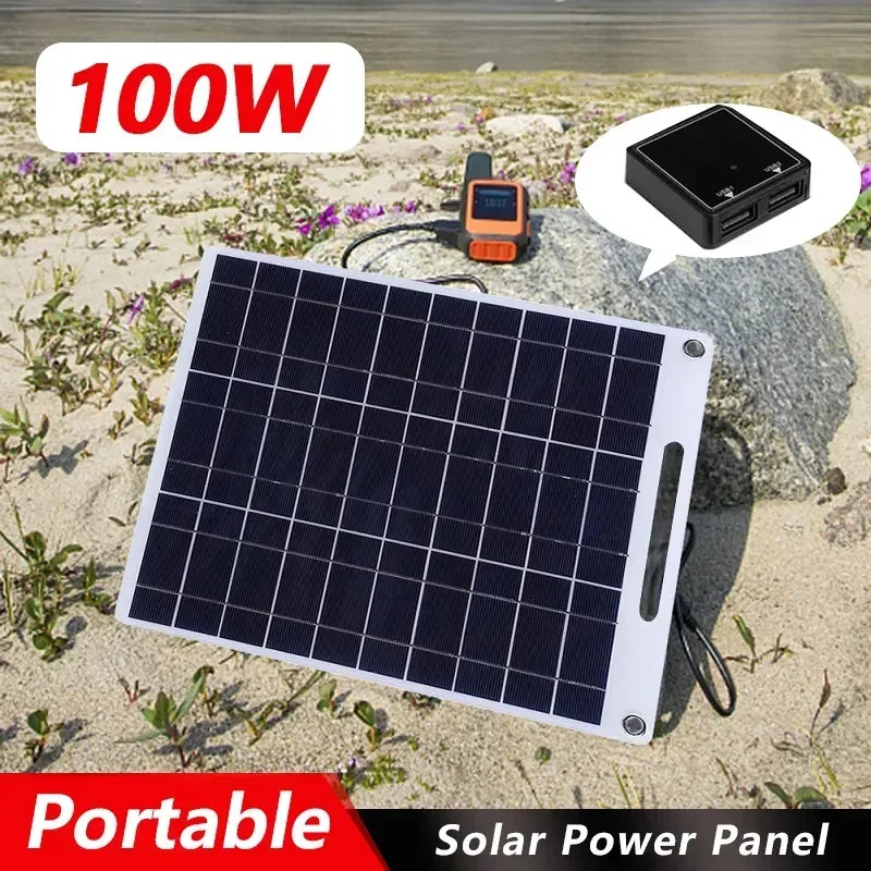 Skanto | Skanto SOLVION Portable Solar Charger 100W | 5V | Dual USB | Waterproof | Outdoor & Camping