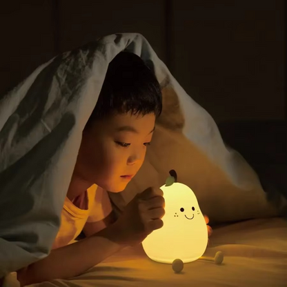 Skanto | Super Soft Touch-Controlled Multicolor Silicone Pear Night Light