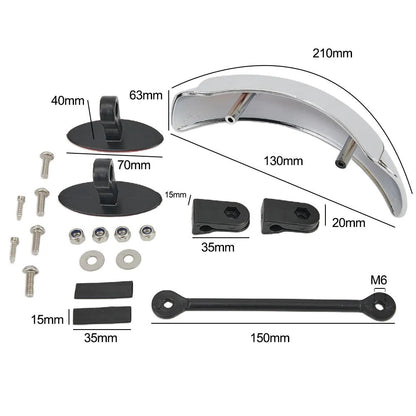 BowLift | 180 Degree Motorcycle Blind Spot Mirror