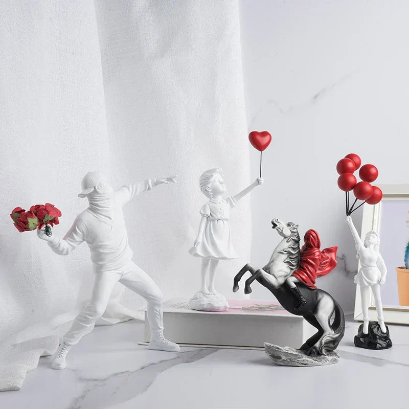 Banksy-inspired sculpture collection