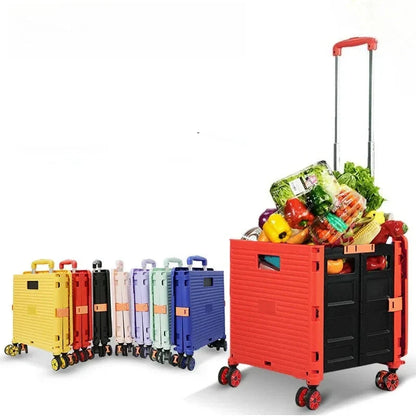 BowLift | Folding Shopping Trolley with Silent Wheels – EasyCart