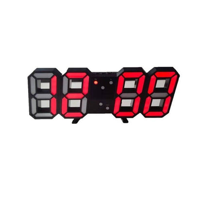 Skanto 3D LED Wall Clock | Modern Digital Clock | Dimmable LED Light | Stylish Wall Decor