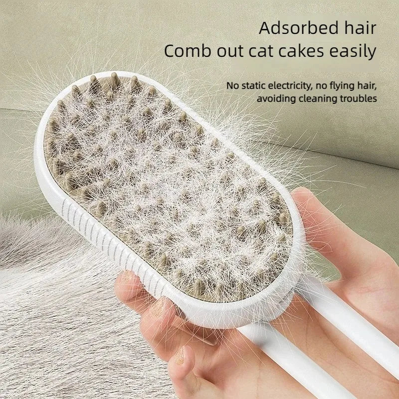 PawGroom Pro 3-in-1 Steam Brush for Pets Bowlift