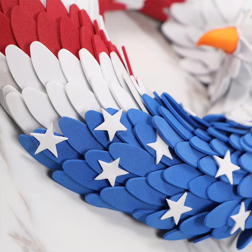 BowLift | Patriotic Eagle American Flag Wreath for Independence Day