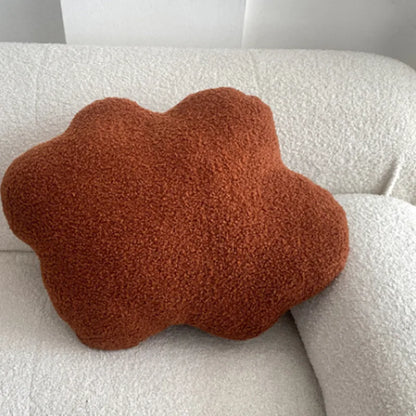 Nordic Bouclé Abstract Cushion – Minimalist Plush Pillow | Bowlift
