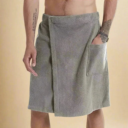 BowLift | PORTABLE BATH TOWEL ROBE – Soft & versatile bath towel with pockets for sauna, beach & fitness