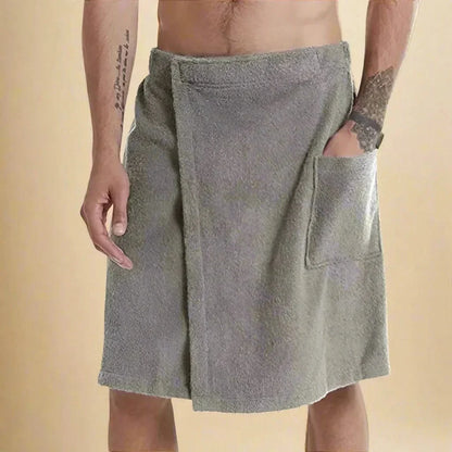 Wearable Bathrobe – Soft and versatile bath towel with pockets for sauna, beach and fitness