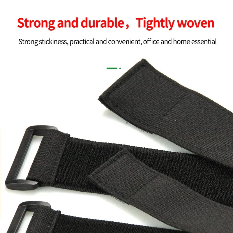 Skanto | Adjustable Elastic Reversible Buckle Nylon Magic Band - Velcro Cable Ties, Velcro Straps, Adhesive Fastening Tape (2/5 PCS)