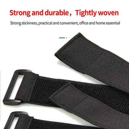 Skanto | Adjustable Elastic Reversible Buckle Nylon Magic Band - Velcro Cable Ties, Velcro Straps, Adhesive Fastening Tape (2/5 PCS)