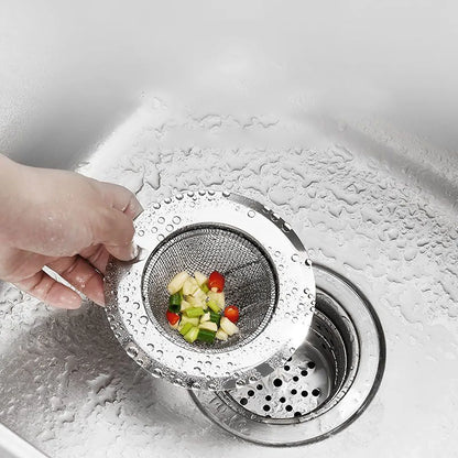 Skanto | Stainless Steel Kitchen Sink Strainer - Anti-Clog Funnel, Hair Catcher for Sink, Floor Drain, and Dishwasher
