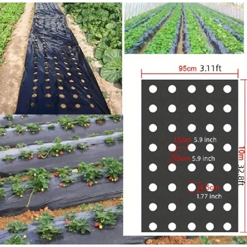 BowLift | AgroShield Weed Fabric | Black Mulch Film | Plant Protection & Yield Increase | Ideal for Greenhouses