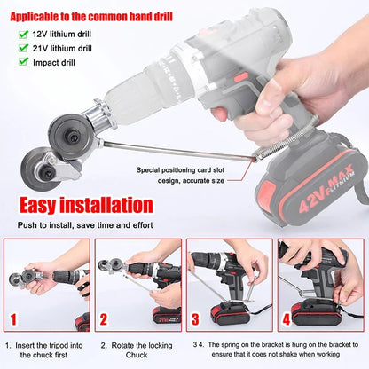 Skanto | Sheet Metal Cutter: Double-Headed High-Speed Rotor Blades for Free Cutting of Metal Sheets - Sharp Cutting Tool