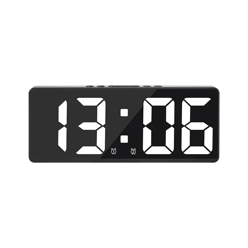 Sandsberg LED Alarm Clock with Voice Control | Silent Night Mode | Modern Design