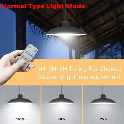 BowLift | Solivara Solar Chandelier | With Sensor & Remote Control | IP65 | Warm/Cold White | 10h Runtime