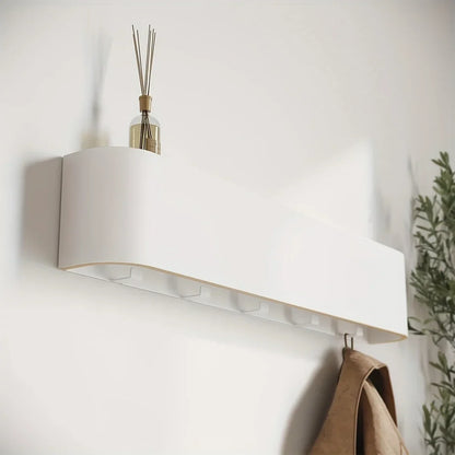 NordicHide Rack Wall Shelf with Shelf & Hidden Hooks Skanto