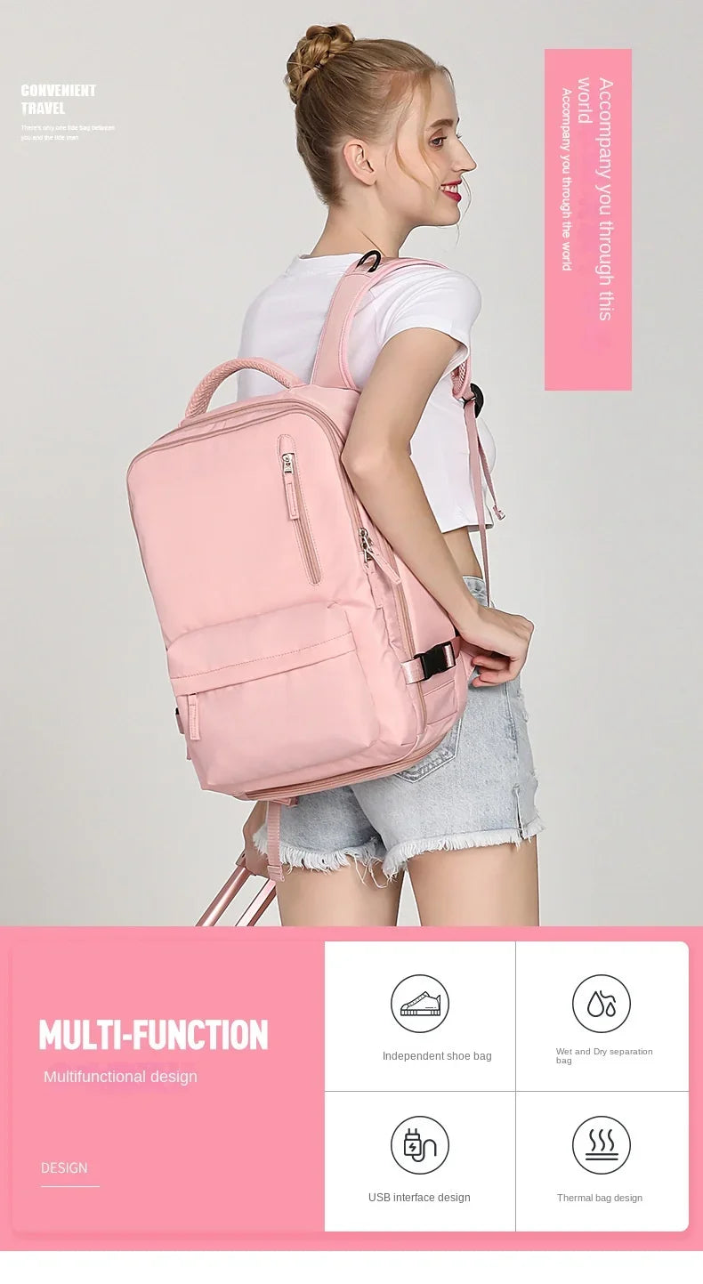 Skanto | Travel Carry-On Backpack with Shoe Compartment
