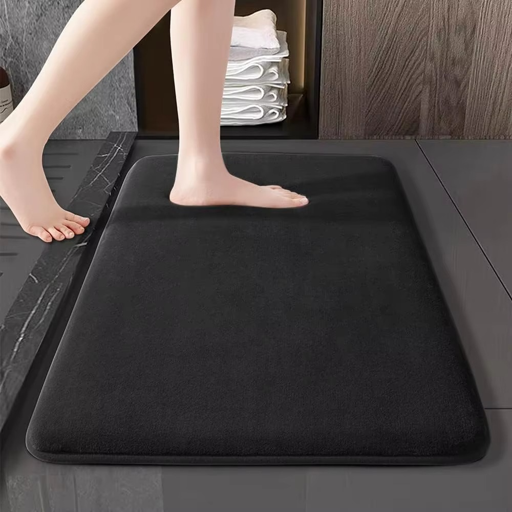 BowLift | Ultra-Absorbent, Anti-Slip Luxurious Coral Velvet Bath Mat