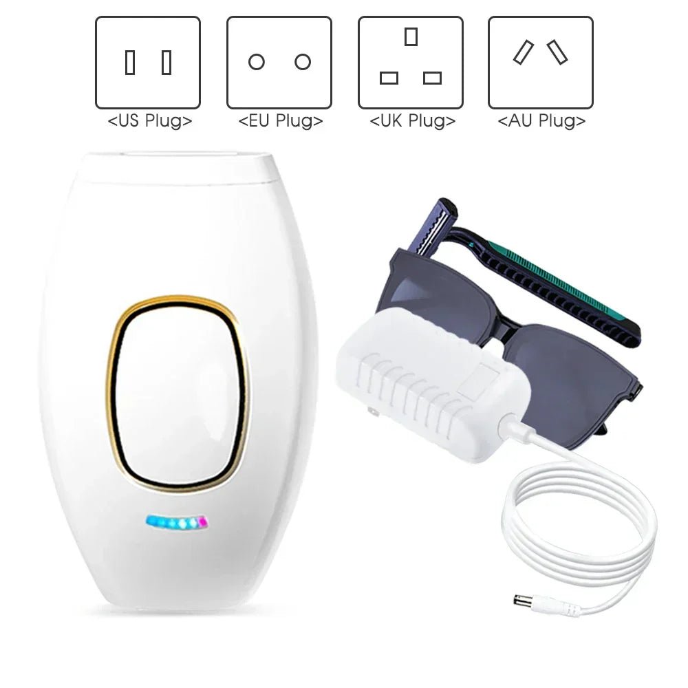 Skanto | Bikini IPL 500,000 Flash Epilator Permanent Laser Hair Removal Painless for Women Home Use Devices