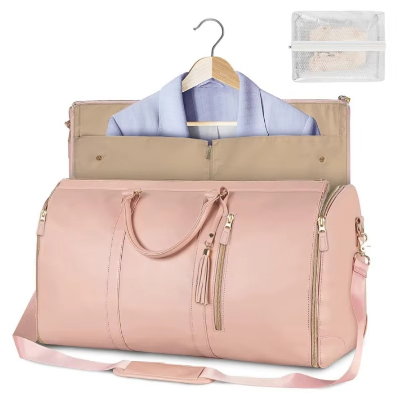 BowLift | Large-Capacity Foldable Women's Garment Travel Bag with Hanging Suit Compartment