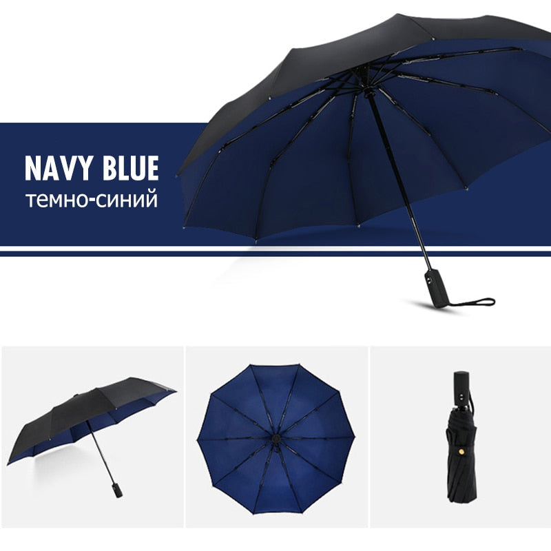 BowLift | StormShield Automatic Umbrella – Windproof Storm Umbrella with Reversed Closing Mechanism