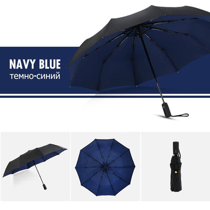 BowLift | StormShield Automatic Umbrella – Windproof Storm Umbrella with Reversed Closing Mechanism