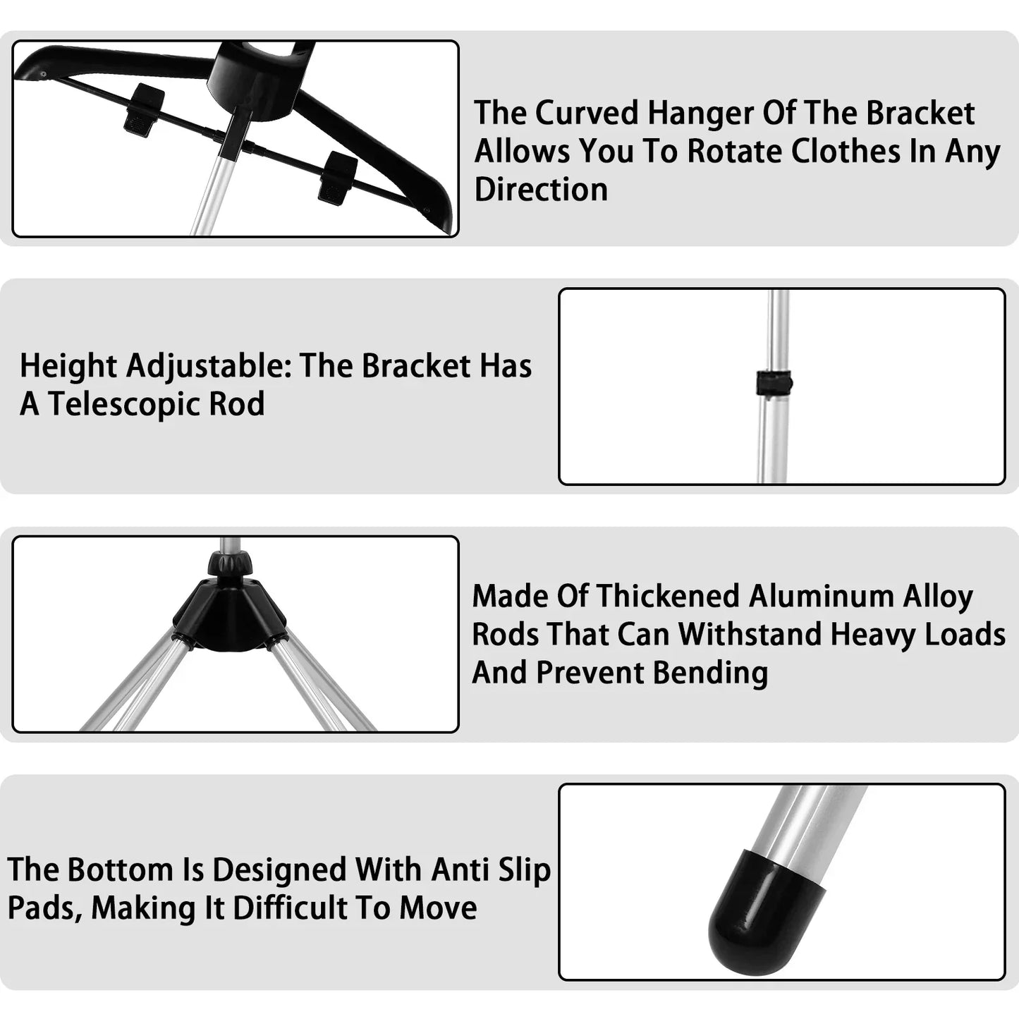 Skanto | Adjustable Telescopic Clothes Steamer Stand – Foldable and Portable