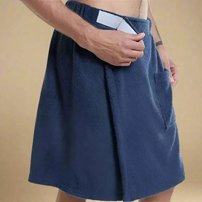 Wearable Bathrobe – Soft and versatile bath towel with pockets for sauna, beach and fitness