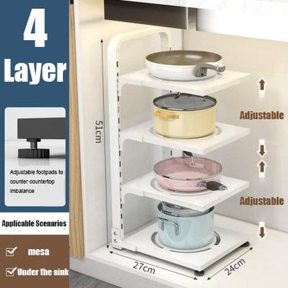 Skanto | Easy Stack Adjustable Multi-Layer Corner Cabinet