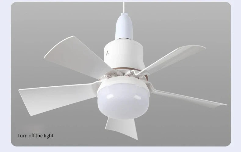 30W E27 Ceiling Fan Light with Remote Control - LED Dimming Function, Intelligent Quiet Fan for Bedroom & Living Room | Karnz