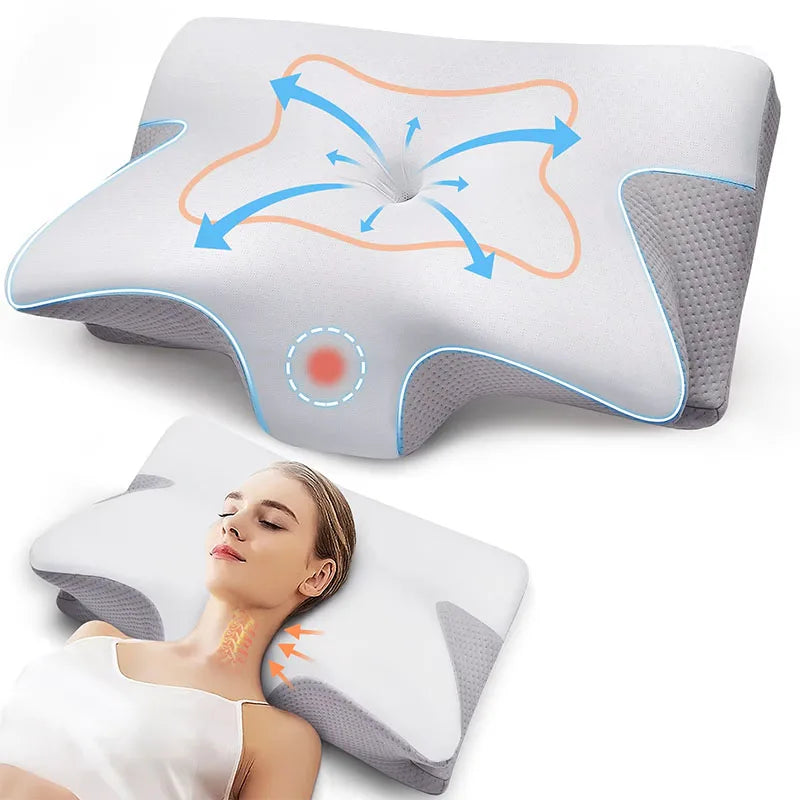 Skanto | Cervical Memory Foam Neck Pillow