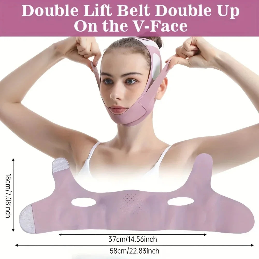 BowLift | V-Lifting Mask FaceForm | 360° Facial Lifting | Breathable & Elastic | For Women & Men