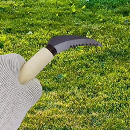 BowLift | ZenWeed Garden Knife | Precise Stainless Steel Blade | Ergonomic Wooden Handle | Compact & Handy