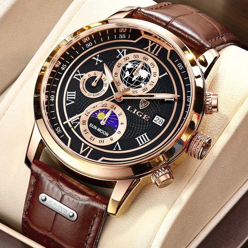 Skanto | Classic Chronograph Men's Watch | Stylish and Functional Luxury Wristwatch for Every Occasion