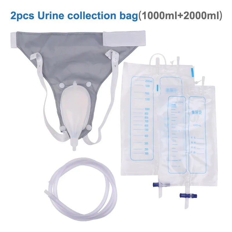 BowLift | Silicone Adults Urine Collector with Catheter Bag