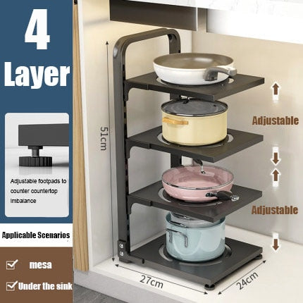 Skanto | Easy Stack Adjustable Multi-Layer Corner Cabinet