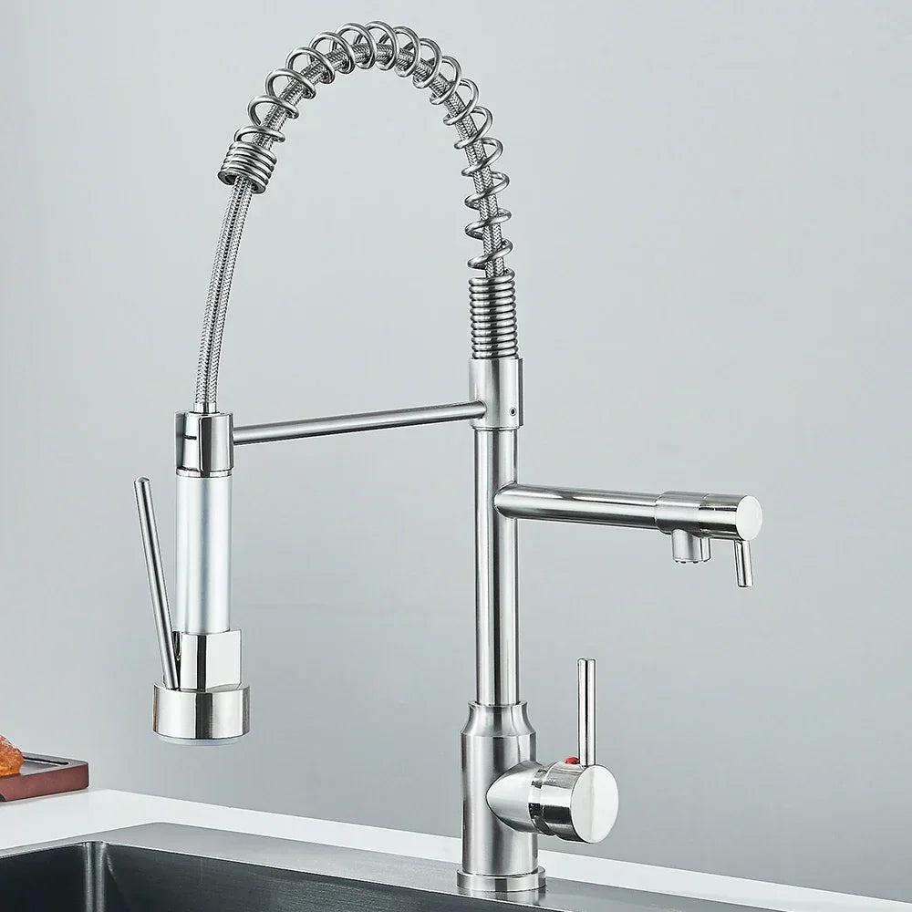 HydroFlex – Modern Kitchen Faucet with Dual Spray Skanto