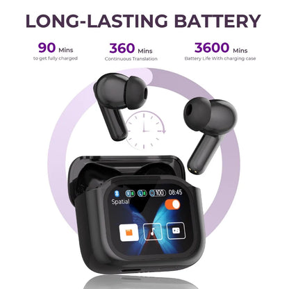 Skanto | Touchscreen Translation Earbuds with Noise Cancelling – Avelora
