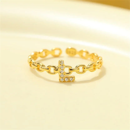 BowLift | Dainty Diamond Letter Initial Ring