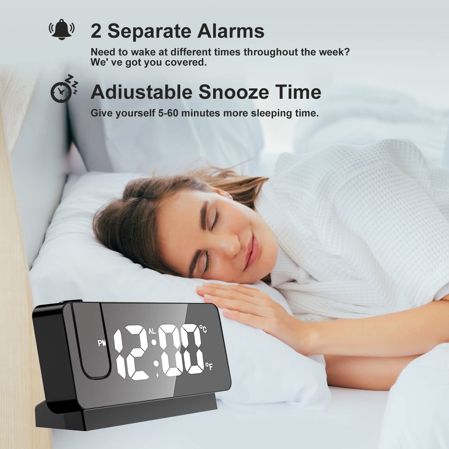 Skanto | LED Digital Projection Alarm Clock