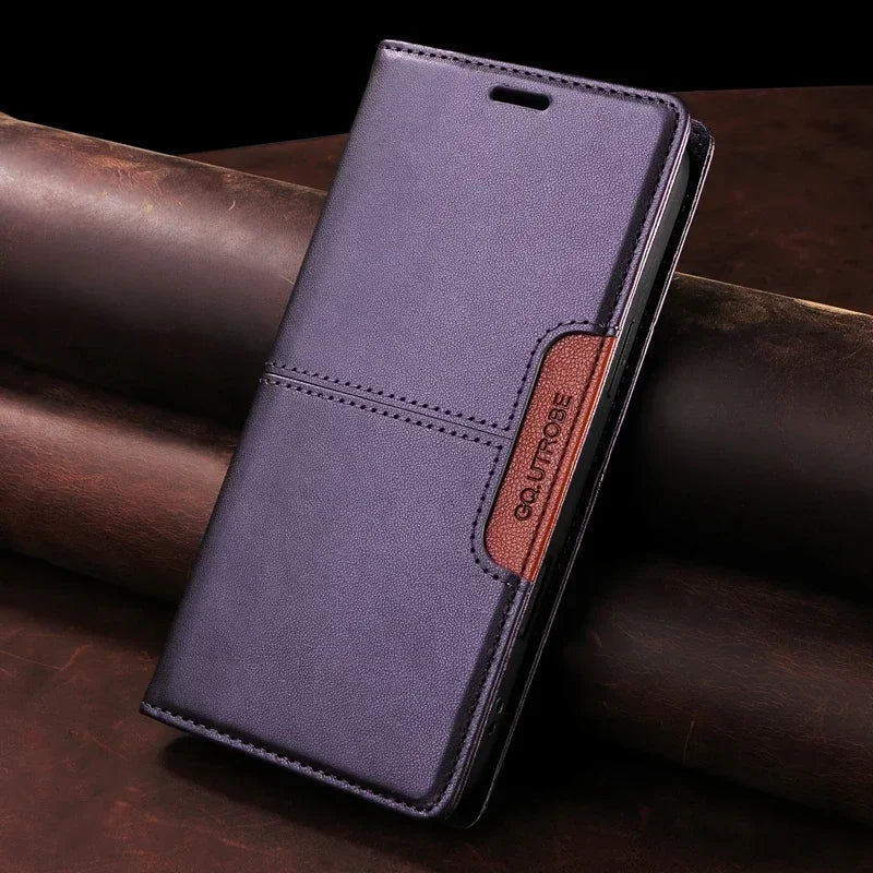 Sandsberg | RFID Leather iPhone 16/15 Magnetic Flip Wallet Case