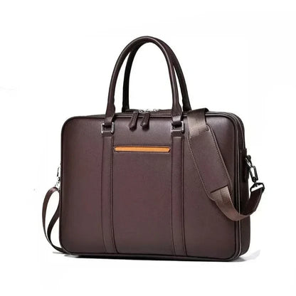 Skanto | Manhattan Leather Business Laptop Document Crossbody Handbag